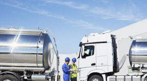 Artic truck drivers to collect of milk Ireland