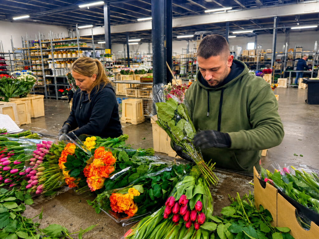 Flower Packing Worker – Netherlands | €17/h | Flower Wholesa…